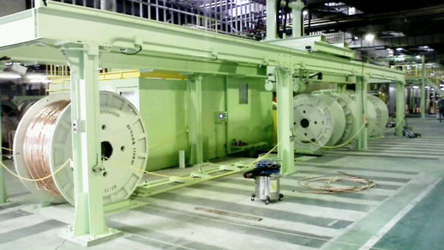 SINGLE TWIST BUNCHER WITH AUTOMATIC DRUM EXCHANGE SYSTEM