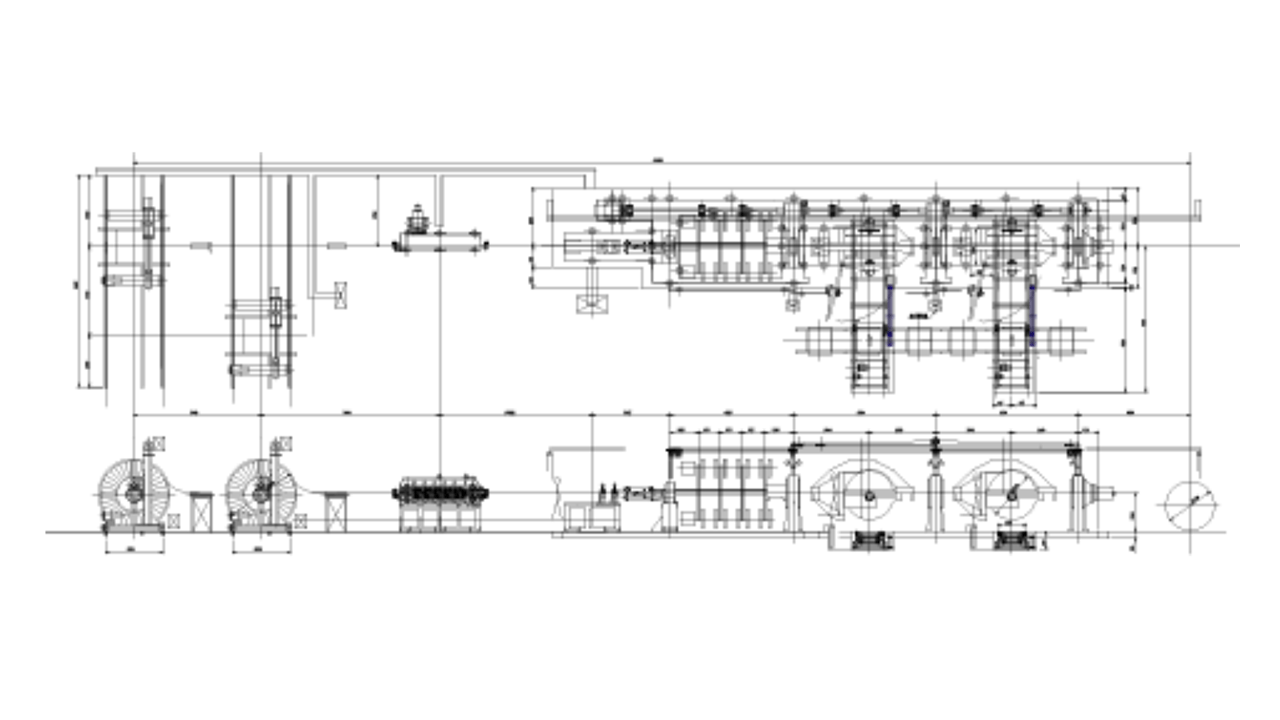 SKIP TYPE HIGH SPEED STRANDING/LAY-UP MACHIN